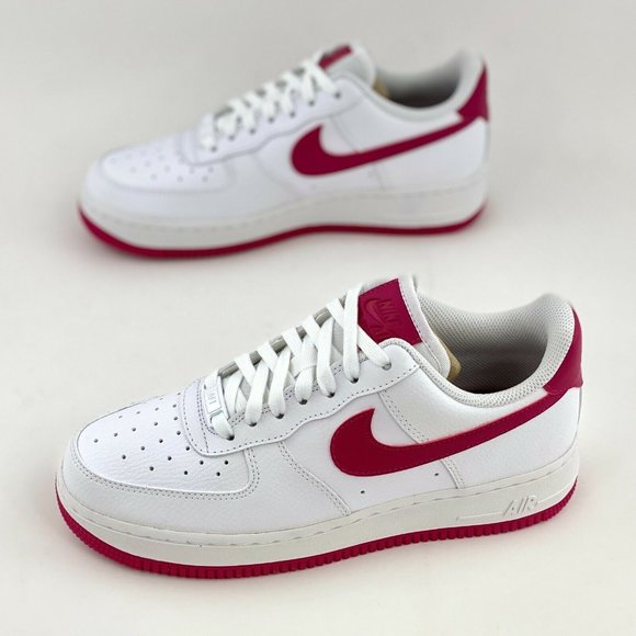 Nike Air Force 1 07 Wild Cherry White Women's Sneakers Shoes Pink Red - Picture 3 of 12